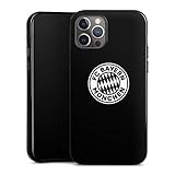 DeinDesign Silikon Hülle kompatibel mit Apple iPhone 12 Pro Case schwarz Handyhülle FC Bayern München Wappen FCB