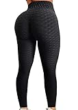 ZHWDD Womens Butt Heben Hohe Taille Yoga Hosen Bauchsteuerung Leggings eng schwarz m qujunji (Color : Black, Size : M)