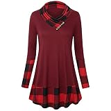 XL Casual T-Shirt Modell Hemd Stapelkragen Frauen Frühling Herbst T Shirt F