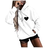 Genorsk Female Hoodie GroßE GrößEn Lightweight Hooded Sweat Jacket Lady-fit Kapuzenpullover Casual Sport Sweatshirt Herbst Winterp