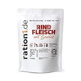 ration1 Rindfleisch mit Gemüse - Großpackung 15x 400g - Fertiggericht 10 Jahre haltbar ab Herstellung (MHD 05/2031)! Laktosefrei & Glutenfrei! Keine weiteren Zutaten nötig!