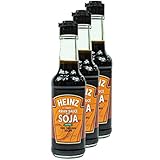 Heinz - 3er Pack Süße asiatische Sojasauce in 150 ml Glasflasche - Soja Sauce Würzsauce aus Sojabohnen hergestellt und mit feinen Kräutern und Gewü