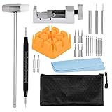 ATPWONZ Uhr Reparaturset Uhrenwerkzeug Set Uhr Reparaturset Uhrenarmband Werkzeug(29 Stück)