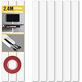 Versteckte Kabel | Elektrokanäle | Kabelkanäle für Elektroanlagen | TV-Kabelkanal | Kabelkanal | Kabelkanal | 94 Zoll (Accessories nicht im Lieferumfang enthalten)