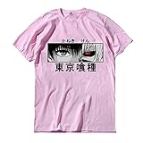 Tokyo Ghoul T-Shirt Kaneki Ken T-Shirts Anime Kurzarm Pullover Tops Unisex Streetwear Harajuku T-Shirt für Männer Frauen Jug