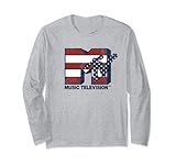 MTV Red White Blue American Flag Stars Stripes Logo Lang