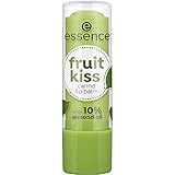 essence fruit kiss caring lip balm, Lippenbalsam, Nr. 04 Lime Crush, transparent, pflegend, glättend, mit Ölen, natürlich, vegan, ohne Alkohol, ohne Konservierungsstoffe (4,8g)