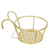 Cabilock Blumentopfhalter Balkon Metall Blumenregal Blumenständer Pflanzenhalterung zum Aufhängen Wand Pflanzenregal für Balkon Geländer Hängetopf Übertopf Wanddeko G