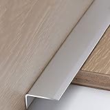 übergangsprofil Silber Teppichleiste Übergangsleiste Für Vordertür, Aluminium Leichte Bodendeckleisten Holz Zu Fliese, Drinnen/draußen (Size : Long 110cm/43.3in)