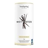 foodspring Whey Protein Pulver, 750g, Vanille, Eiweißpulver mit hohem Proteingehalt zum Muskelaufbau, aus Milch von Weidekü