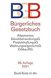 Bürgerliches Gesetzbuch BGB: Mit: Allgemeines Gleichbehandlungsgesetz, Produkthaftungsgesetz, Wohnungseigentumsgesetz, Erbbaurechtsgesetz. Mit WEMoG (Beck-Texte im dtv)