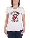 The Rolling Stones T Shirt Tour 1978 Nue offiziell Damen Skinny Fit Weiß