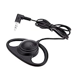 Andoer Mono Kopfhörer Headphone Headset Dual Channel Ohrhörer 3,5 mm Klinkenstecker für Laptop PC Skype VoIP ICQ einohr kopfhöreeinohr kopfhö