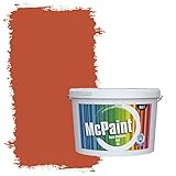 McPaint Bunte Wandfarbe Terracotta - 5 Liter - Weitere Orange Farbtöne Erhältlich - Weitere Größen Verfügb