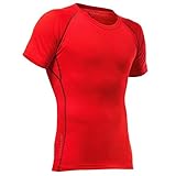 Pfanner Kurzarm Funktionsshirt aus Merinowolle, Farbe:rot, Größe:XL