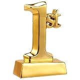 Juvale Siegerpokal 1st - Trophäe - Für Wettkämpfe, Sportturniere, Schulwettbewerbe, Geburtstagsspiele - Perfekt für Kinder, Teenager, Erwachsene - Goldfarben, 14 x 9 x 4,5