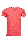 Superdry Herren OL Vintage EMB Crew T-Shirt, Rosa (Maldive Pink Space Dye T7Q), M