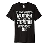 Mutter Stiefmutter Familien Weihnachtsgeschenk Advent Shirt T-S