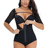 Whlucky Frauen Gittergewebe Körperformer Kurzes Höschen Bauchkontrolle Shapewear Hohe Taille Butt Push up Hüftverstärker Atmungsaktiv Body,Black,XXL