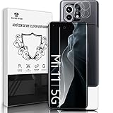 [2+2 Stück] Panzerglas + Kamera Schutzfolie für Xiaomi Mi 11, 9H 3D Volle Bedeckung HD Panzerglasfolie, Fingerabdruck-ID Unterstützen Displayschutzfolie für Mi 11