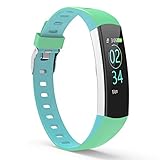 YoYoFit Fitness Armband Kinder, Wasserdicht IP67 GPS Fitness Tracker Aktivitätstracker Pulsmesser Schrittzähler Uhr mit Schlafen Anruf SMS Nachricht für Damen H