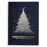 Art Nuvo – EXKLUSIVE WEIHNACHTSKARTEN – SATZ VON 10 GLEICHE KARTEN, 120x170mm, VERGOLDETE UND GEPRÄGTE WEIHNACHTSMOTIVE – HERGESTELLT AUS SCHMUCKPAPIER MIT EINLAGEN UND UMSCHLÄGEN, ACH046