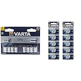 Varta Lithium CR2 10er Pack & Batterien Electronics CR2032 Lithium Knopfzelle 3V Batterie 10er Pack Knopfzellen in Original 1er Blisterverpackung