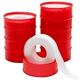 10 Rolle Gewindedichtband, 20 Meter 16 mm PTFE Teflonband Gewinde Dichtband Tape Pool aus Teflon Wasserleitung Wasserdicht und Selbstklebend zum Abdichten aller Gewinde D