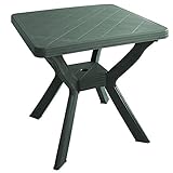 Multistore 2002 Robuster Gartentisch Campingtisch Beistelltisch 70x70cm Kunststoff - Grü