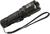 Brennenstuhl Taschenlampe LED LuxPremium / Taschenleuchte mit Batterien und CREE-LED (250 lm, umfangreiche Licht-Funktionen) schw