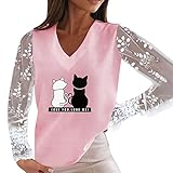 NNGOTD schwangerschaftsoberteil Pullover Damen lang westchili Pullover Damen Damen-Pullover, weinrot Oberteile floryday weihnachtsshirt Damen Glitzer Damen Langarm Tunika Damen XL XL