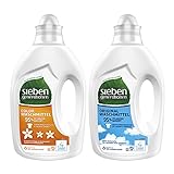 Sieben Generationen Waschmittel 2er Set Organical Free & Clear (1 x 500 ml) + Color Fresh Orange & Blossom Scent (1 x 500 ml)