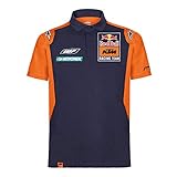 Red Bull KTM Official Teamline Polo, Blau Herren XX-Large Polo Shirt, KTM Racing Team Original Bekleidung & M