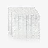 Yorking 20 Stück 3D Wandpaneele Selbstklebend Tapete Steinoptik Ziegelstein Wandaufkleber Wasserfest Wandverkleidung für Küche, Kinderzimmer, Wohnzimmer, 70x77