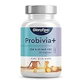 Probivia Kulturen Komplex + Zink - 60 Mrd KBE hochdosiert - 21 Bakterienstämme + Inulin & Zink mit Lactobacillus & Bifidobacterium - Laborgeprüft, vegan & ohne Zusätze in Deutschland herg