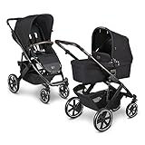 ABC Design Kinderwagen Salsa 4 Fashion Edition - Kollektion 2021 – Kombi-Wagen für Neugeborene & Babys bis 22kg – Inkl. Sportsitz & Tragewanne – Kleines Faltmaß & besonders leicht – Farbe: midnig