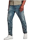 G-STAR RAW Herren Grip 3D Relaxed Tapered Jeans, Blau (Faded Bay Burn Destroyed B988-C605), 32W / 32L