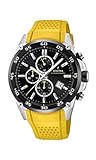Festina Unisex Erwachsene Chronograph Quarz Uhr mit Leder Armband F20330/3