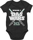 Shirtracer Baby Geschenke zur Geburt - Das Wars Jetzt Habe ich die Macht Junge - 18/24 Monate - Schwarz - Babygeschenk - BZ10 - Baby Body Kurzarm für Jungen und M