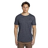 TOM TAILOR Denim Herren Strukturiertes T-Shirt 1019909, 13684 - Sky Captain Blue Non-Solid, XL