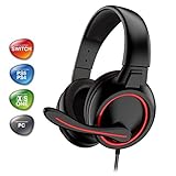 ADVANCE - GTA 210 - Pro Gaming Audio-Headset - Kunstleder - Mikrofon - Flexibles und verstellbares Kopfband - HP 40 mm - Plug & Play - Schalter, PS5, PS4, Xbox Series X / S, Xbox One, PC