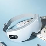 Elektrisches Augenmassagegerät, Augenmassagegerät mit Vibration, Wärmefunktion und Wireless Musik, zur Linderung von Augenschmerzen, Verbessert trockene Augen und den S