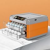 YXCKG Vollautomatisch Eier inkubator für 128 Eier Inkubatoren für Bruteier Brutmaschine Brutschrank Bruthühner Enten Gans Geflügel Taube Wachtel Temperaturregelung (Color : Orange)