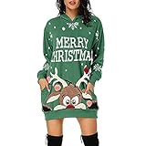 MOKBAY Weihnachten Geschenketüten Kleider Damen Kinderkleiderbügel Sexy Kleid Damen Kleid Damenmode Weihnachten Hoodie Tasche Hüfttasche Print Hoodie Mode Kleid Minnie Maus Rock