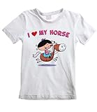 I Love My Horse Kinder-T-Shirt, weiß, 3-4 J