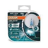 OSRAM COOL BLUE INTENSE H7, +100% mehr Helligkeit, bis zu 5.000K, Halogen-Scheinwerferlampe, LED-Look, Duo Box (2 Lampen)
