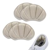 Sibba 2 Paar Schuhpolster für Schuhe sind zu groß selbstklebend dicke Fersengriffe für Damen und Herren Fußpolster Schuheinlagen Komfort-Einlegesohlen High-Heeleinlagen Füllstoff Fußpflege-S