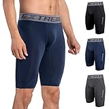 FITEXTREME Herren-Kompressions-Shorts, kühles Trocken-Mesh-Panel, Baselayer Leggings Strumpfhosen - - M