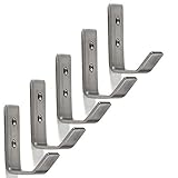 5 x SO-TECH® Kleiderhaken ALBA echt Edelstahl 52 x 19 mm Garderobenhaken Hak