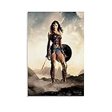 ZUNZUN Wonder Woman Leinwand Kunst Poster und Wandkunst Bilddruck Moderne Familienzimmer Dekor Poster 12x18inch(30x45cm)